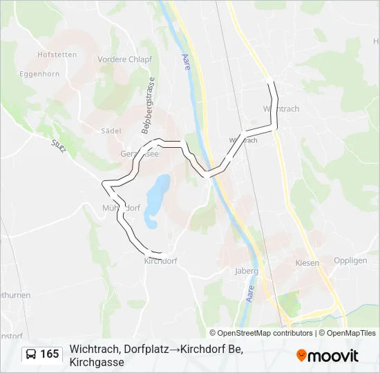 165 Bus Line Map