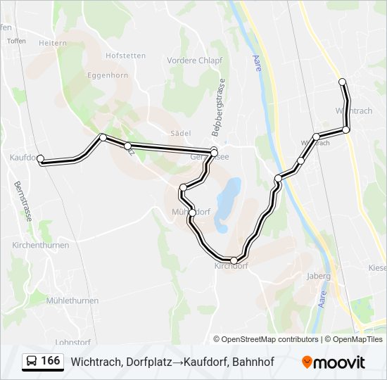 166 Bus Line Map