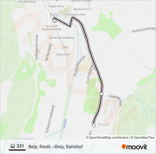 331 Bus Line Map