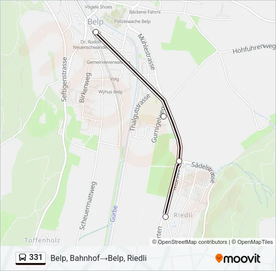 331 Bus Line Map