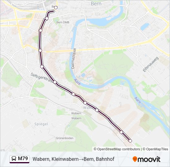M79 Bus Line Map