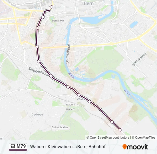 M79 Bus Line Map