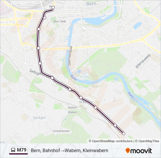 M79 Bus Line Map