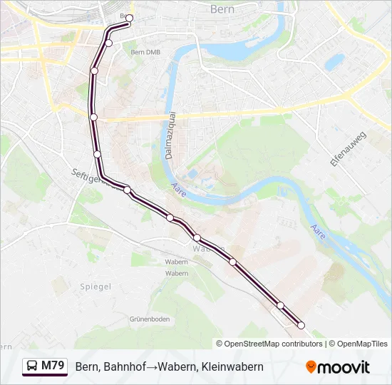 M79 Bus Line Map
