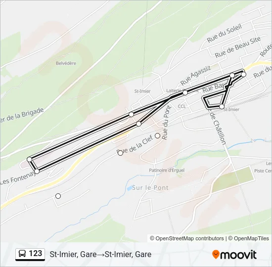 123 Bus Line Map