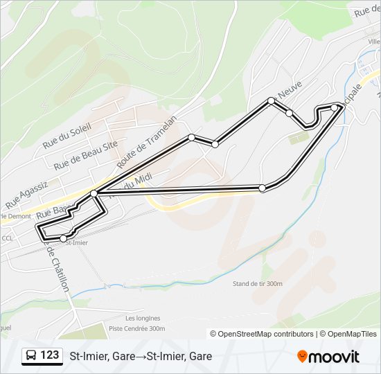 123 Bus Line Map