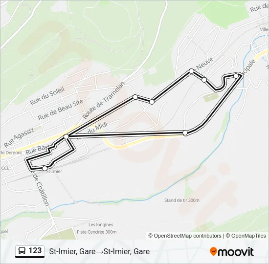 123 Bus Line Map