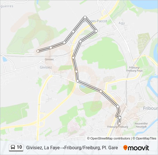 10 Bus Line Map