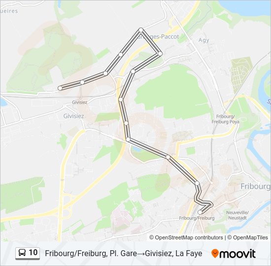 10 Bus Line Map
