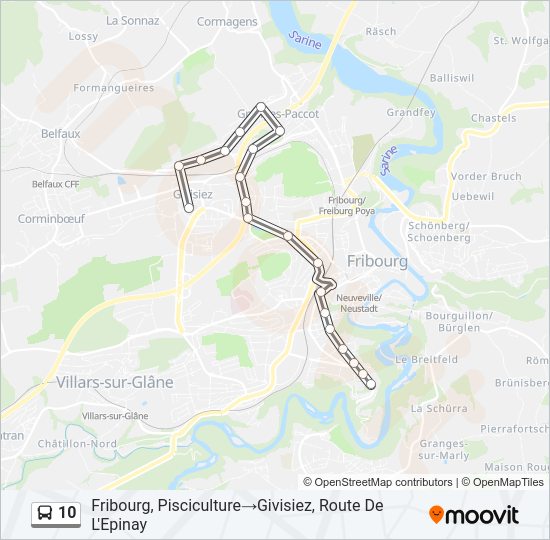 10 bus Line Map