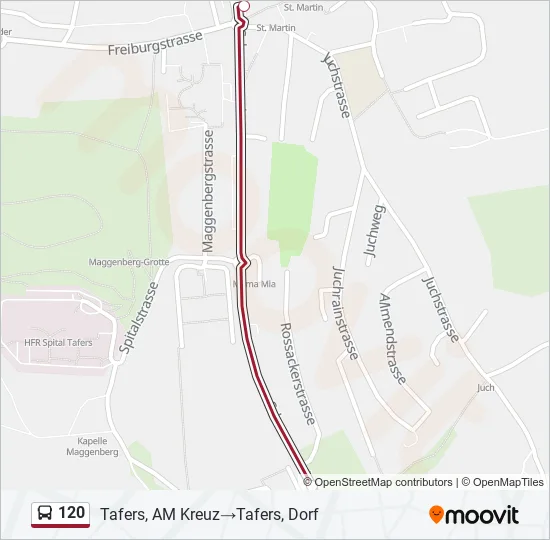 120 Bus Line Map