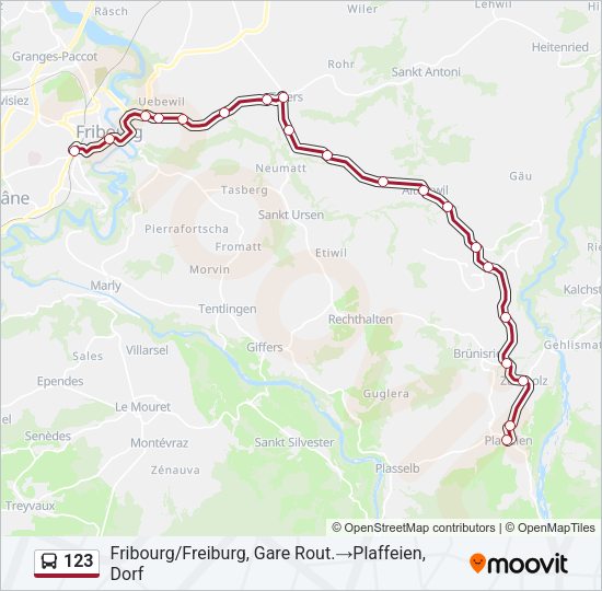 123 Bus Line Map