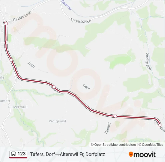 123 Bus Line Map