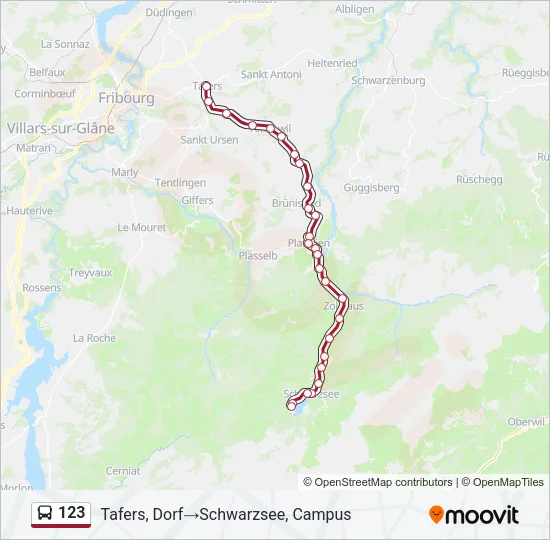 123 Bus Line Map