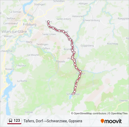 123 Bus Line Map