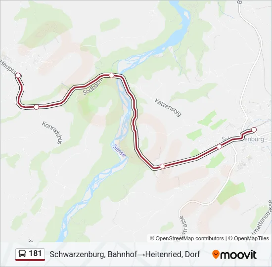 181 Bus Line Map