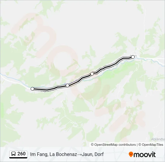 260 Bus Line Map