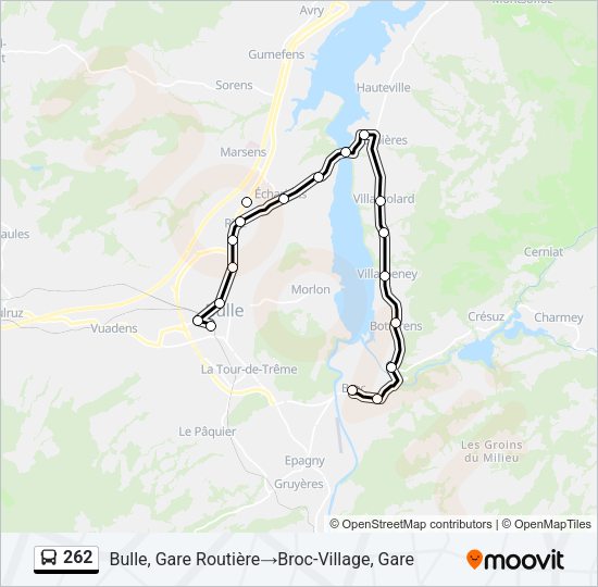 262 Bus Line Map