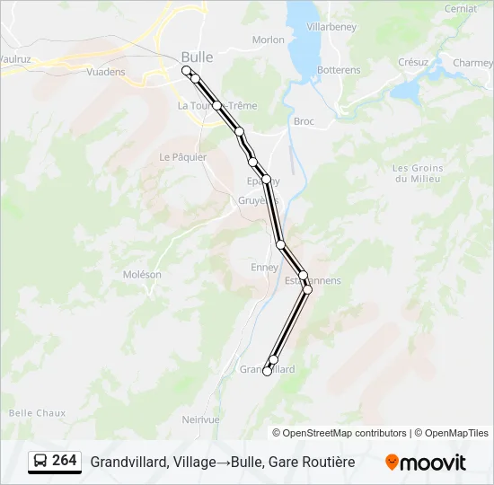 264 Bus Line Map