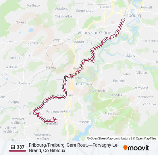 337 Bus Line Map