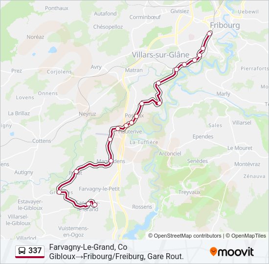 337 Bus Line Map