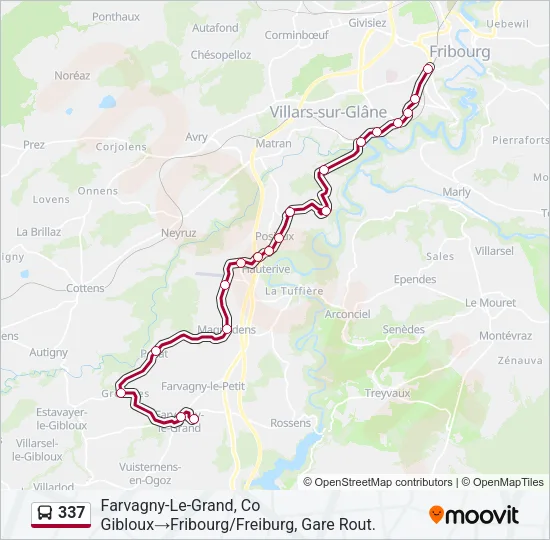 337 Bus Line Map