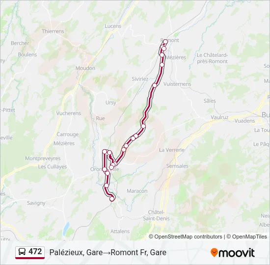 472 Bus Line Map