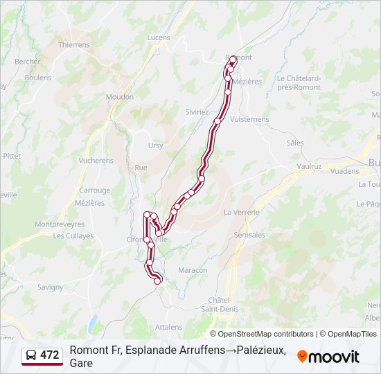 472 Bus Line Map