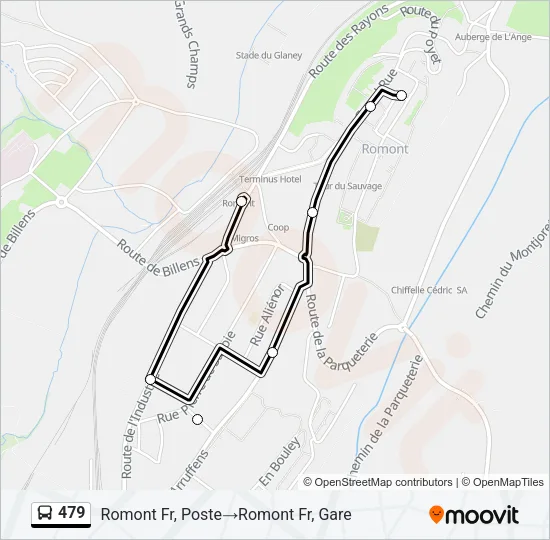 479 Bus Line Map