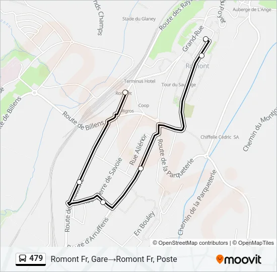 479 Bus Line Map
