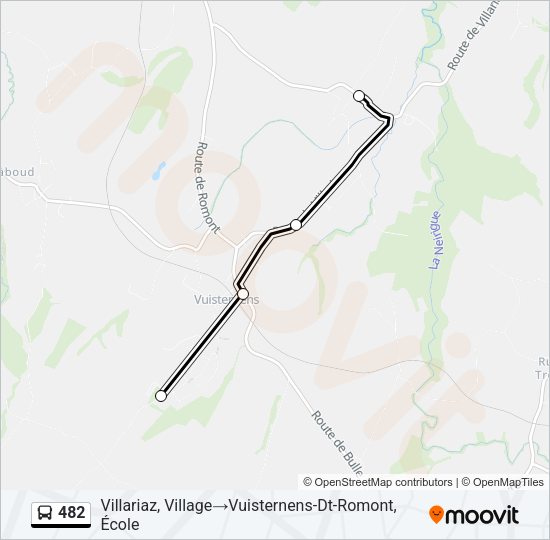 482 Bus Line Map