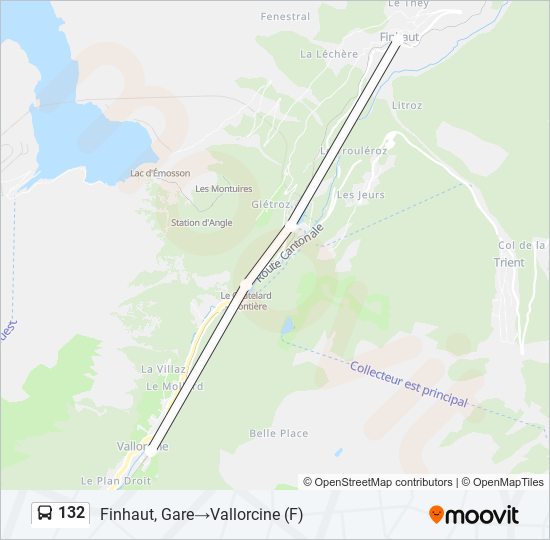 132 Bus Line Map