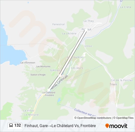 132 Bus Line Map
