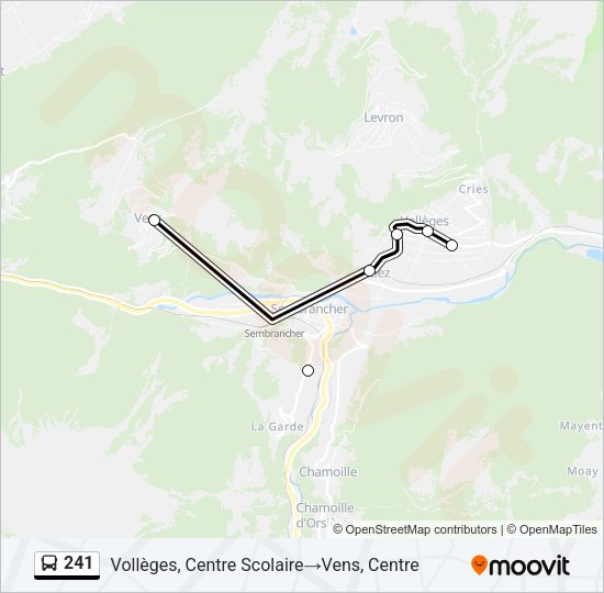 241 Bus Line Map