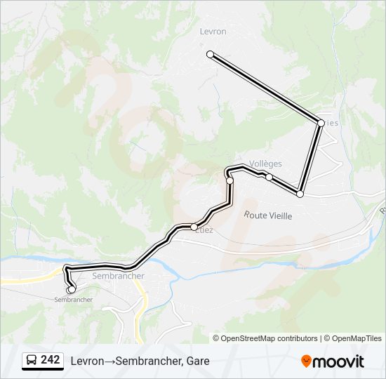 242 Bus Line Map
