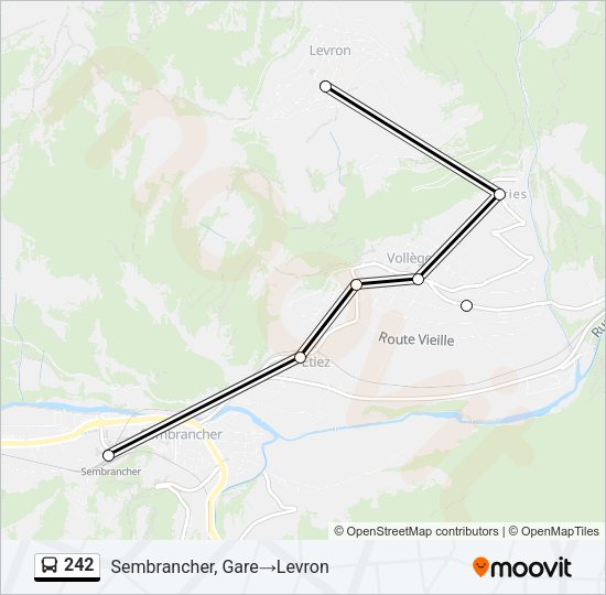 242 Bus Line Map