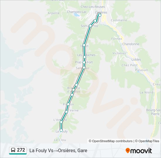 272 Bus Line Map