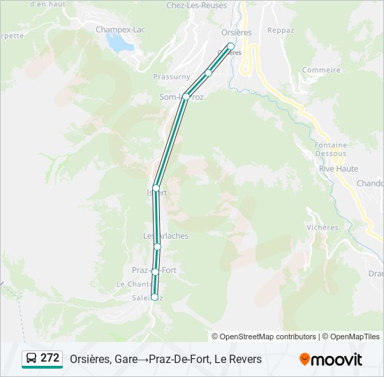 272 Bus Line Map
