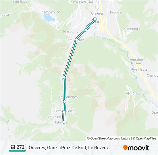 272 Bus Line Map