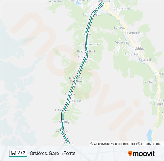 272 Bus Line Map