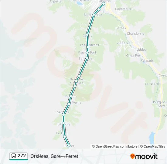 272 Bus Line Map