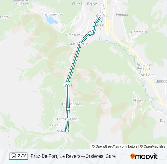 272 Bus Line Map