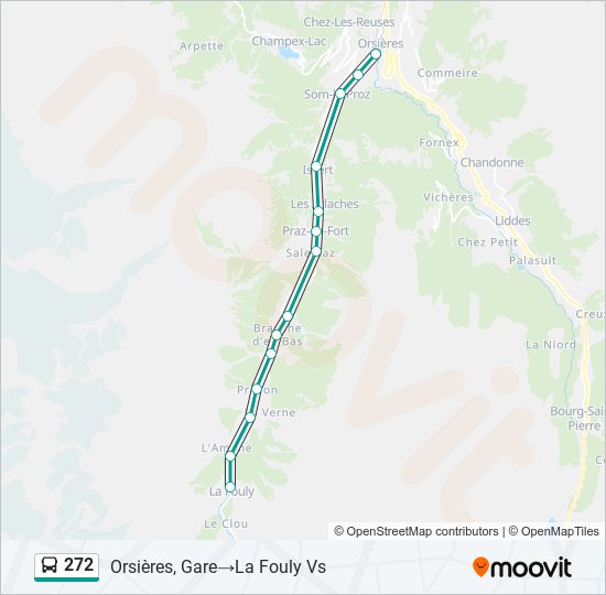 272 Bus Line Map