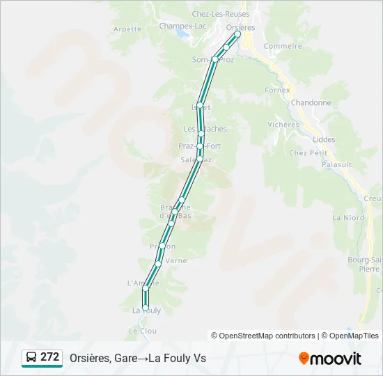 272 Bus Line Map