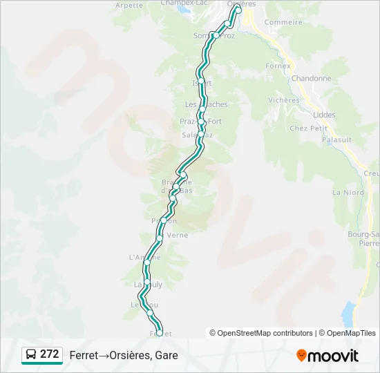 272 Bus Line Map