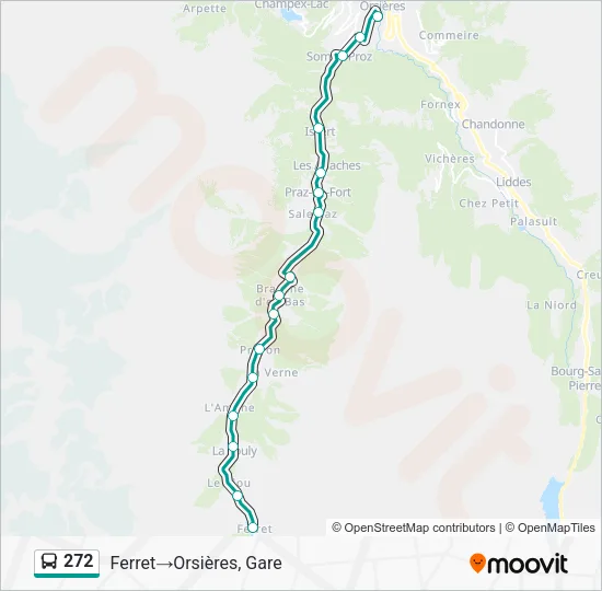 272 Bus Line Map