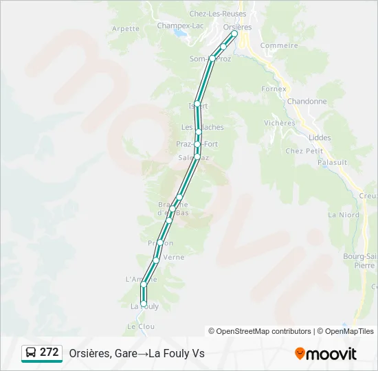 272 Bus Line Map