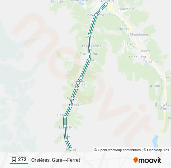 272 Bus Line Map