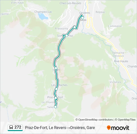 272 Bus Line Map