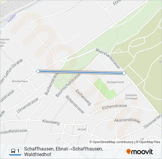 1 Bus Line Map
